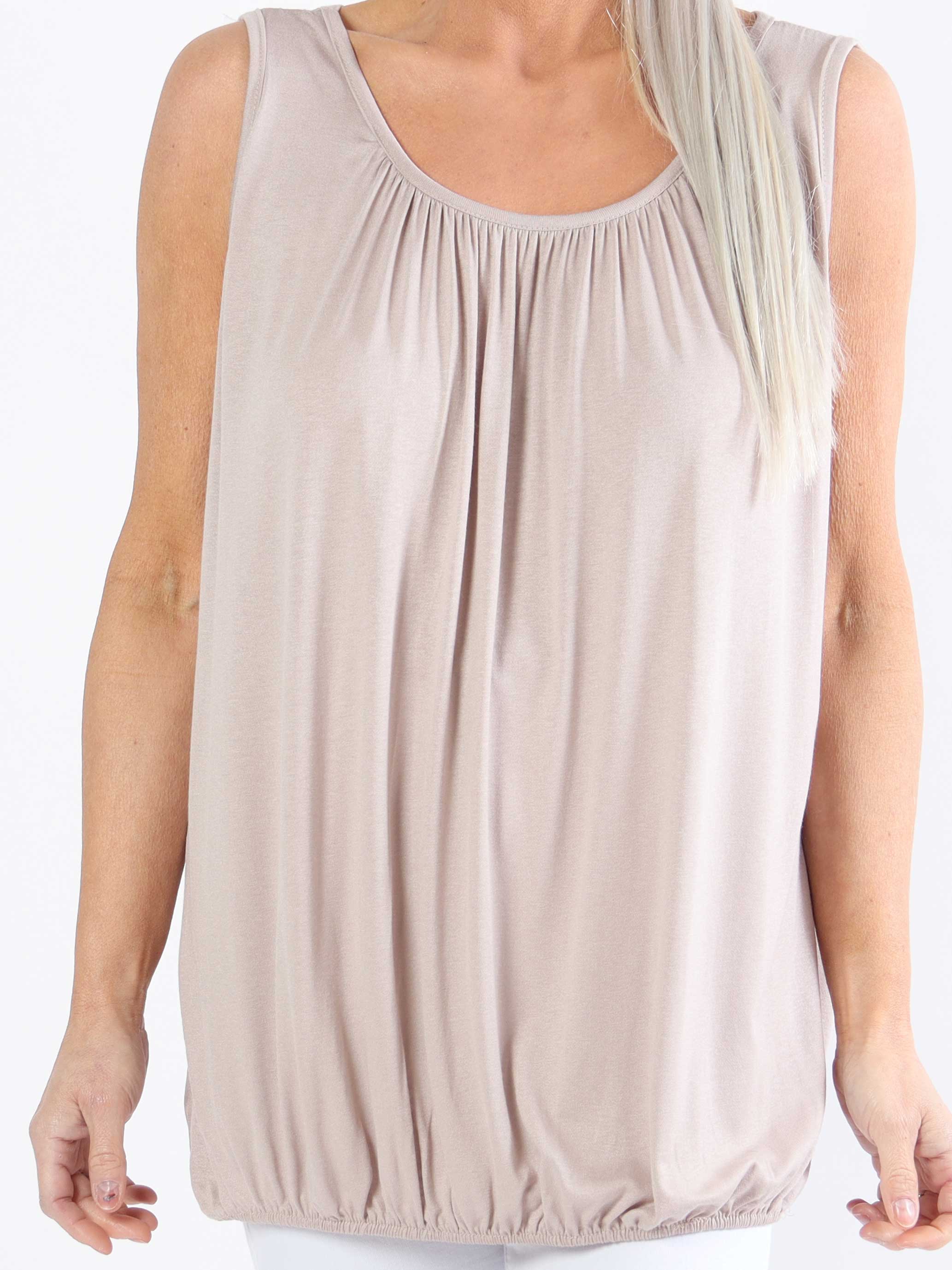 Miracle top - Basic plus size-topp med resår i nederkanten (bestseller)